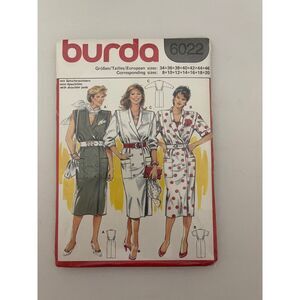 #6022 Burda Misses Dress Sewing Pattern SIZE 8-20